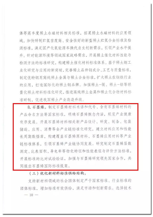 石墨烯列入“新材料标准领航行动”