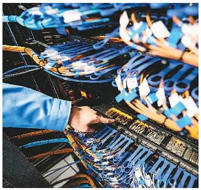 “神威太湖之光”超级计算机的交换机网线